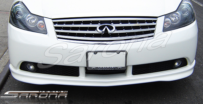 Custom Infiniti M45 Front Bumper Add-on  Sedan Front Add-on Lip (2006 - 2007) - $325.00 (Part #IF-005-FA)